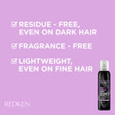 Redken Invisible Dry Shampoo | For All Hair Types | Lightweight & Residue-Free| Fragrance-Free | 5 Fl Oz REDKEN