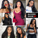 QTHAIR 14A Lace Front Wigs Human Hair 12A Grade Brazilain Straight Human Hair Wigs for Black Women 26" Pre Plucked Natural Hairline with Baby Hair 150% Density Natural Color QTHAIR Store