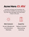 COSRX 4 Step Mild Acne Treament for Acne Prone Skin | TSA Approved Travel Size, Gift Set, Trial | Cleanser, Mild Toner, Spot Cream, Moisturizer COSRX