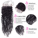 Brazilian Kinky Curly Bundles with Closure（22 24 26+20）10A Virgin Human Hair Bundles with Closure Remy Curly Hair 3 Bundles with Lace Closure Free Part Jerry Curl Hair Bundles YOCYTU