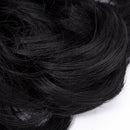 Messy Bun Hair Piece Scrunchy Updo Hair Pieces for Women Fluffy Wavy Hair Bun Scrunchies Donut Hairpiece Synthetic Chignons With Elastic Rubber Band Natural Black 2 pcs Benehair