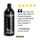 MATRIX Total Results So Silver Color Depositing Purple Shampoo | For Neutralizing Yellow Tones | Tones Blonde & Silver Hair | For Color Treated Hair | 33.8 Fl. Oz. MATRIX