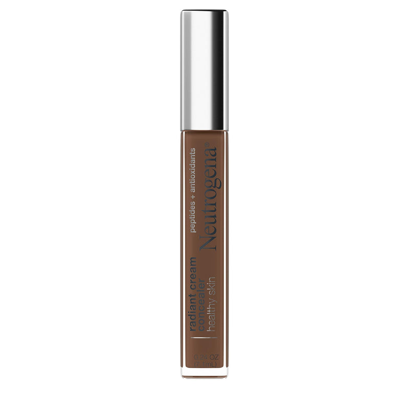 Neutrogena Healthy Skin Radiant Brightening Cream with Peptides & Vitamin E Antioxidant, Lightweight Perfecting Concealer Cream, Non-Comedogenic, Espresso Deep 03 with neutral undertones, 0.24 oz Neutrogena