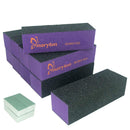 Maryton Nail Buffer Sanding Block Polisher Buffing File 60/100 Grit for Acrylic Nail Art Kit Manicure Tools 10 PCS (Black Purple) MARYTON