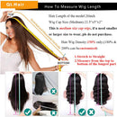 QTHAIR 12A Grade Body Wave Wigs With Bangs Virgin Brazilian None Lace Front Wigs Human Hair Wigs 150% Density Glueless Machine Made Wigs For Black Women(22 inch, Body wave) QTHAIR Store