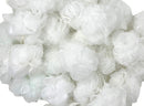 Loofah Lord 24 White Bath or Shower Sponge Loofahs Pouf Mesh Wholesale Bulk Lot LOOFAH LORD