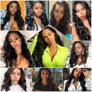 Human Hair Lace Front Wigs Glueless Brazilian Body Wave Virgin Human Hair Wigs 150% Density Transparent T Part Lace Front Wigs For Black Women T Shape Middle Part Lace Frontal Wigs Pre Plucked YAREESONG