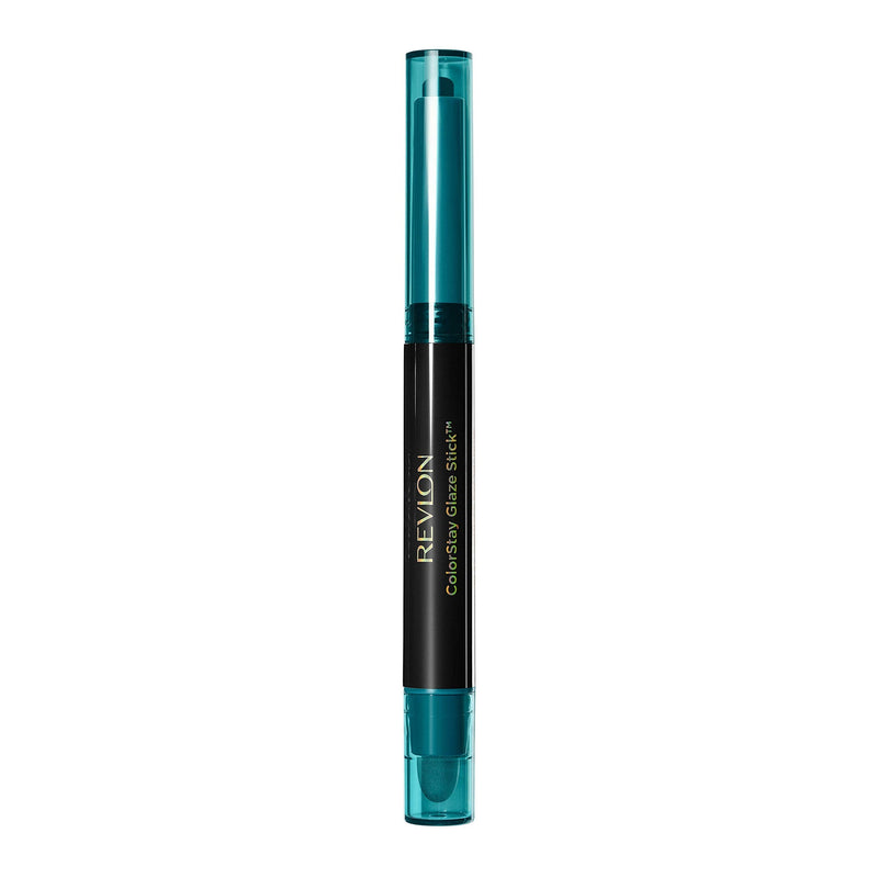 Revlon ColorStay Glaze Stick Eye Shadowliner, Longlasting Shimmer Cream Shadow and Liner Makeup in Blue, 875 Sapphire, 0.037 oz REVLON