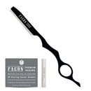 Facón Professional Hair Styling Thinning Texturizing Cutting Feather Razor + 10 Replacement Blades FACON