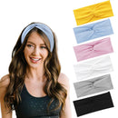 DRESHOW Yoga Running Headbands for Women Elastic Non-Slip Headbands Sports Workout Hair Bands 6 Pack DRESHOW
