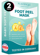 Foot Peel Mask - Vitamins Feet Peeling Mask 2 Pack - Dermatologically Tested, Cracked Heel Repair, Dead Skin Remover for Baby Soft Feet - Exfoliating Peel Natural Treatment by Plantifique PLANTIFIQUE Store