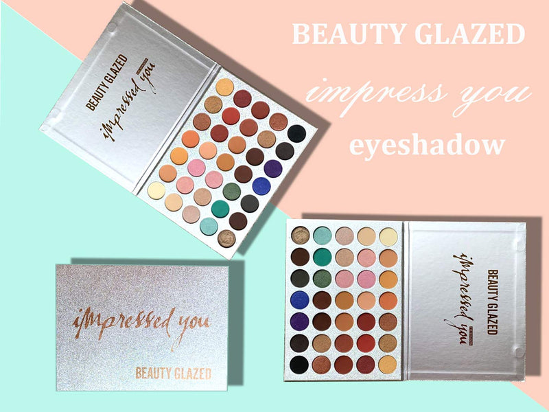 Eyeshadow Palette Matte Eyeshadow Pallet Pigmented Shades Makeup Palette Set Shimmer Foils Eye Makeup Long Lasting Palette of Shades 35 Colors Waterproof and Sweatproof MYUANGO