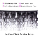 Brazilian Body Wave Bundles with Closure Brazilian Unprocessed Virgin Hair 3 Bundles with 4x4 3 Part Lace Closure (10 12 14+10) 10A Ocean Wave Human Hair Bundles with Closure 70g/bundle B-fashion Store