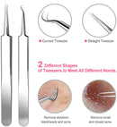 Blackhead Remover Pimple Popper Tool - Upmore Professional Pimple Comedone Extractor Popper Tool Acne Removal Kit for Removing Blackhead Whitehead Pimples Acne on Nose Face Skin with Carrying Box Upmore