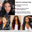 ANNELBEL Wigs Human Hair Lace Front Wigs Remy Human Hair Body Wave Wigs Brazilian Virgin Hair Lace Closure Wigs for Black Women Natural Wave Real Hair Wigs Wig Cap Included (22 Inch, Body Wig) ANNELBEL Store