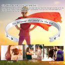 CERSLIMO Lighted Makeup Mirror with Led Lights and Inspirational Friendship Mother Sister Bracelets Bundle CERSLIMO