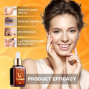 Vitamin C Serum for Face with Hyaluronic Acid to Rejuvenate Face And skin Best Serum for Anti Aging with Natural Ingredients Dark Circles Anti Wrinkl Fine Lines and Sun Damage Corrector PODO
