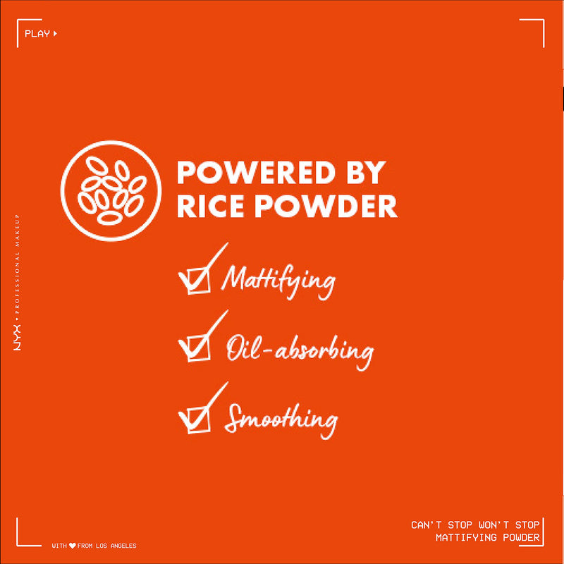 NYX PROFESSIONAL MAKEUP Can't Stop Won't Stop Mattifying Pressed Powder - Medium NYX PROFESSIONAL MAKEUP Store