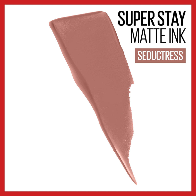 Maybelline New York SuperStay Matte Ink Un-nude Liquid Lipstick, Seductress, 0.17 Ounce Maybelline New York
