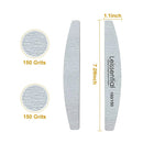 Nail Files and Buffer, Professional Manicure Tools Kit 150 150 Grit Double Sided Washable 10 Nail File Set Fanzbike