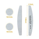 Nail Files and Buffer, Professional Manicure Tools Kit 150 150 Grit Double Sided Washable 10 Nail File Set Fanzbike