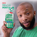 GUM-6705R Soft-Picks Comfort Flex Mint Dental Picks, New Invigorating Mint Flavor, 80 Count GUM