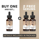 Crafted Beard Growth Oil, Beard Growth Serum, Beard Serum, Grow A Thicker Beard Quickly, Beard Oil Growth, Beard Growth, Grow Beard, Beard Grow, 1oz - Unscented (1 Pack), Amber Crafted