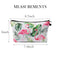 2 Pack Cosmetic Bags for Women Functional Makeup Bags Small Travel Bags Toiletries Case Accessories Organizer Fashion Women Gifts including Flamingo, Ocean FUN FUN HOME