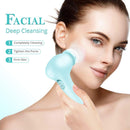 Electric Facial Cleansing Brush 7 in 1 - Fabuday Face Skin Spin Brush for Deep Cleansing, Gentle Exfoliating, Blackhead Removing and Massaging, Battery Operated Facial Cleanser Brush Fabuday