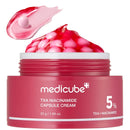 medicube Salmon DNA PDRN Pink Collagen Capsule Cream, Face Moisturizer | Lightweight Moisturizing Cream | PDRN, Niacinamide for Uneven Skin Tone, Glow hydration | Korean Skin Care 1.94 oz Infinity Warehouse