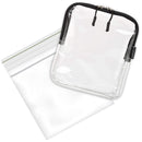 TSA Approved Clear Travel Toiletry Bag - Quart Size Cosmetic Bag for Travel - Carry On & Organize 3-1-1 Liquid Toiletries & More BORSALI