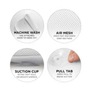 Comfortable Bathtub Pillow For Tub, Bath Pillow For Neck & Back Support With Strong Suction Cups & Hook, Soft Spa Pillow For Luxurious Bathing, Hot Tub Pillow Made With Soft Mesh For Maximum Pleasure PEULEX