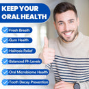 Oral Probiotics, 11 Billion CFU, with M18, A12, Oral Probiotics for Mouth Bad Breath for adults, Dry Mouth, Gum Health & Gum Restore, Chronic Halitosis, Fresh Breath, 60 Lozenges (Mint Flavor) Infinity Warehouse