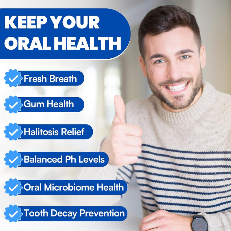 Oral Probiotics, 11 Billion CFU, with M18, A12, Oral Probiotics for Mouth Bad Breath for adults, Dry Mouth, Gum Health & Gum Restore, Chronic Halitosis, Fresh Breath, 60 Lozenges (Mint Flavor) Infinity Warehouse