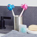 Steripod Clip-On Toothbrush Protector, Keeps Toothbrush Fresh and Clean, Fits Most Manual and Electric Toothbrushes, Pink and Blue, 2 Count Steripod