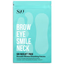 SiO Beauty FaceLift | Neck, Forehead, Eye & Smile Anti-Wrinkle Patches | Overnight Smoothing Silicone Patches For Face, Neck, Forehead, Eye & Smile Fine Lines And Signs Of Aging SiO
