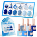 Double Rhythm 6 Pcs 15 ML Gel Polish Set Same Color Same Bottle Soak Off Gel Polish Kit Nail Art Manicure Salon DIY at Home for Women (Jelly Burgundy Red Glitter Silver -T6-56) Infinity Warehouse