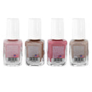 Eternal Collection – 4 Piece Set: Long Lasting, Quick Dry, Mirror Shine Nail Polish Set – Hardener, Bright and Shiny Finish - 0.46 Fluid Ounces Each (Nude Rose Gold) Eternal