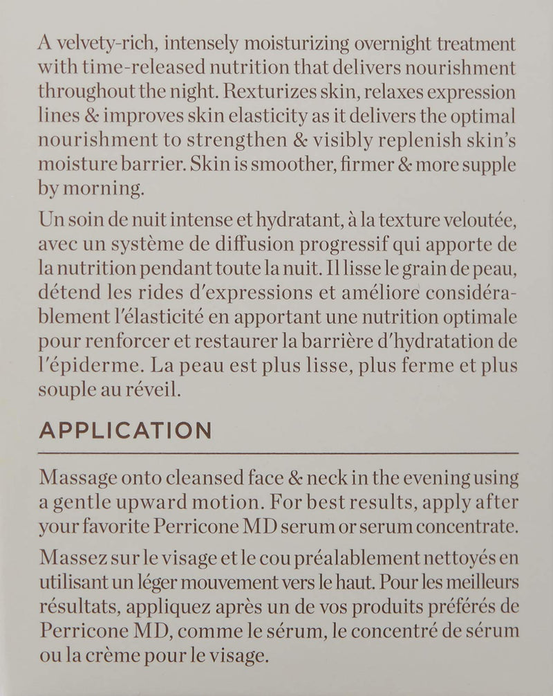 Perricone MD Essential Fx Acyl-Glutathione Intensive Overnight Moisturizer 2 oz martinandmark.com