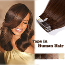 Medium Brown Tape in Human Hair Extension 18 inch