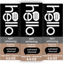 hello Epic Whitening Charcoal Fluoride Free Toothpaste, Activated Charcoal Toothpaste with Coconut Oil, Whitens Teeth Naturally, SLS Free, Fresh Mint, 3 Pack, 4.0 Oz Tubes Infinity Warehouse