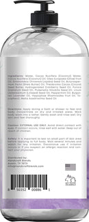 Handcraft Lavender Body Wash 16 oz - Moisturizing Acne Body Wash To Brighten & Clear Skin - Stress Relief Body Wash For Women & Men Handcraft Blends Store