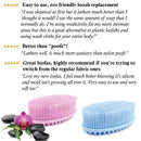 Avilana Exfoliating Silicone Body Scrubber Easy to Clean, Lathers Well, Long Lasting, And More Hygienic Than Traditional Loofah (Green) Avilana