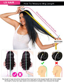 Human Hair Lace Front Wigs Glueless Brazilian Virgin Hair Body Wave Wigs 150% Density Pre-Plucked Hairline 13X4 Lace Front Human Hair Wigs with Baby Hair for Black Women (22 inch,Natural Color) LS HAIR