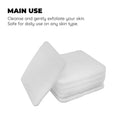 Jacent Mini Exfoliating Sponges: Square Facial Cleansing and Makeup Removal Pads, Suitable For All Skin Types Jacent