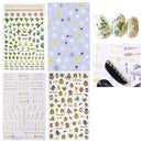 ALLYDREW 4 Sheets Nail Stickers Nail Art Set - Owls & Cactus Nail Stickers allydrew