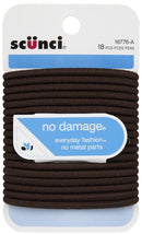 Scunci No Damage Elastic Hair Bands, Brown (hfs-koi-zk-a1925) Scunci