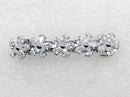 Faship Gorgeous Clear CZ Crystal Floral Small Hair Barrette Clip Faship
