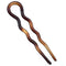 Camila Paris AD823/2 French Twist Stick Clip Pins, 2 Large Wavy Hair Pins for Girls Spiral Updo, Fashion Flexible Durable and Styling Hair Accessories for Women, Made in France with Cellulose Camila