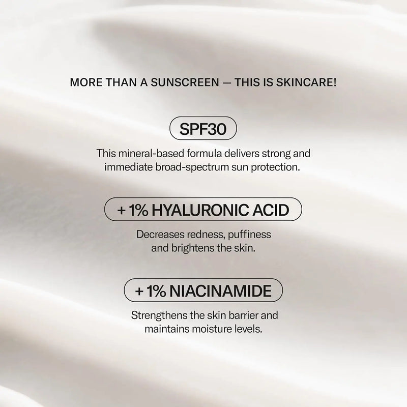 Geologie Broad-Spectrum Face Sunscreen SPF30 Moisturizer | Invisible, Ultra Light, Reef-Safe Daily Face Suncreen with Hyaluronic Acid and Niacinamide | 75ML | 100 Day Supply Infinity Warehouse